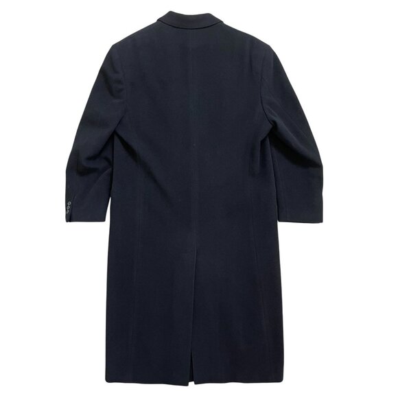 Giorgio Armani Le Collezioni Men Wool Double Breasted Trench Overcoat Black 44R - Picture 8 of 16